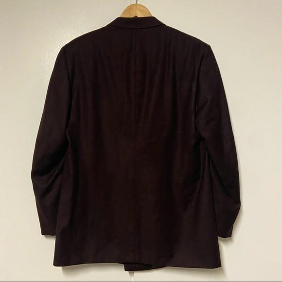 Ermenegildo Zegna wool cashmere maroon blazer Size 54 - Picture 9 of 9